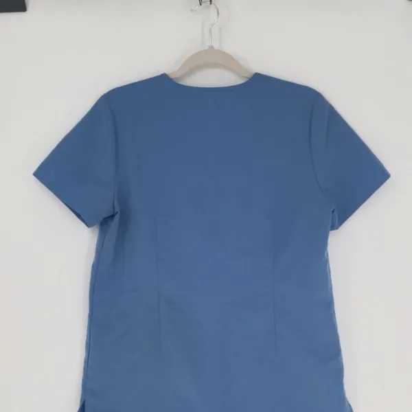 Figs Women's Casma Three-Pocket Scrub Top Size Small Blue V Neck Hospital Office - Image 11