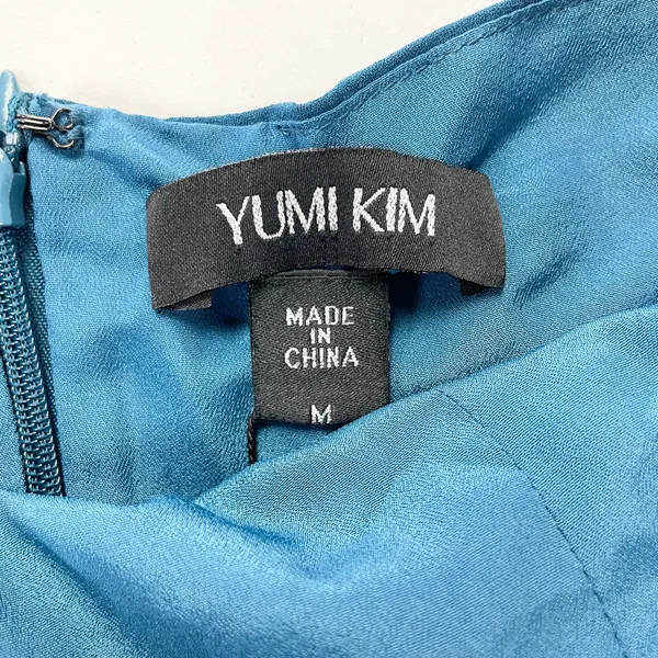 NEW Yumi Kim Womens M High Demand Maxi Dress Ink Blue Halter Top‎ Gown - Image 11