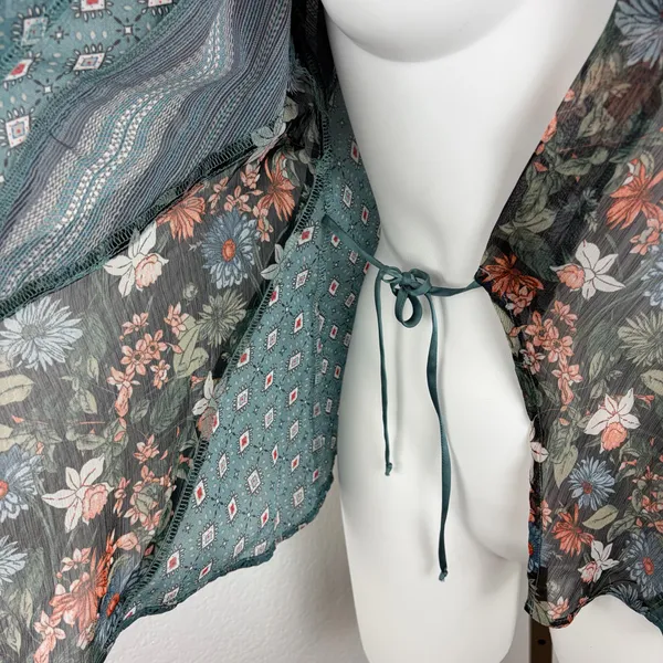 Anthropologie Tiny lovely patchwork wrap top - Image 7