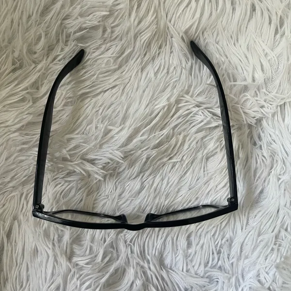 Black frame Trendy hipster Blue light clear glasses - Image 2