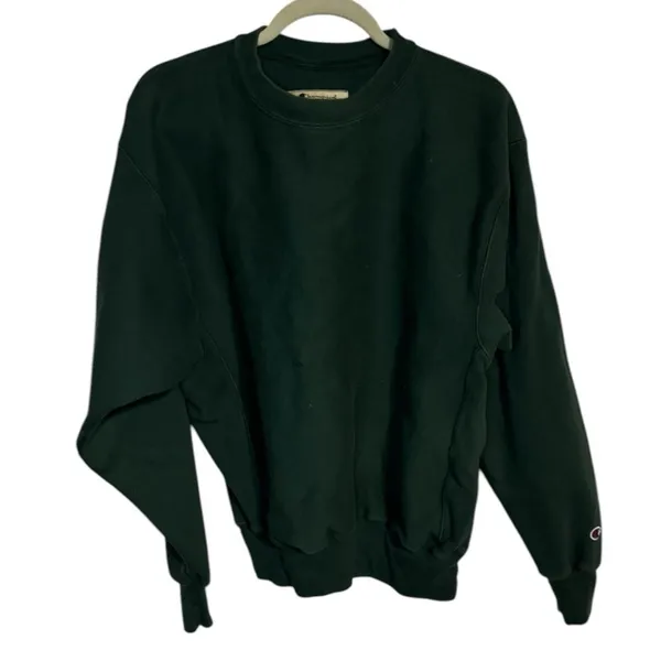 Vintage Champion Reverse Weave Hunter Green Sweatshirt Size‎ Medium - Image 4