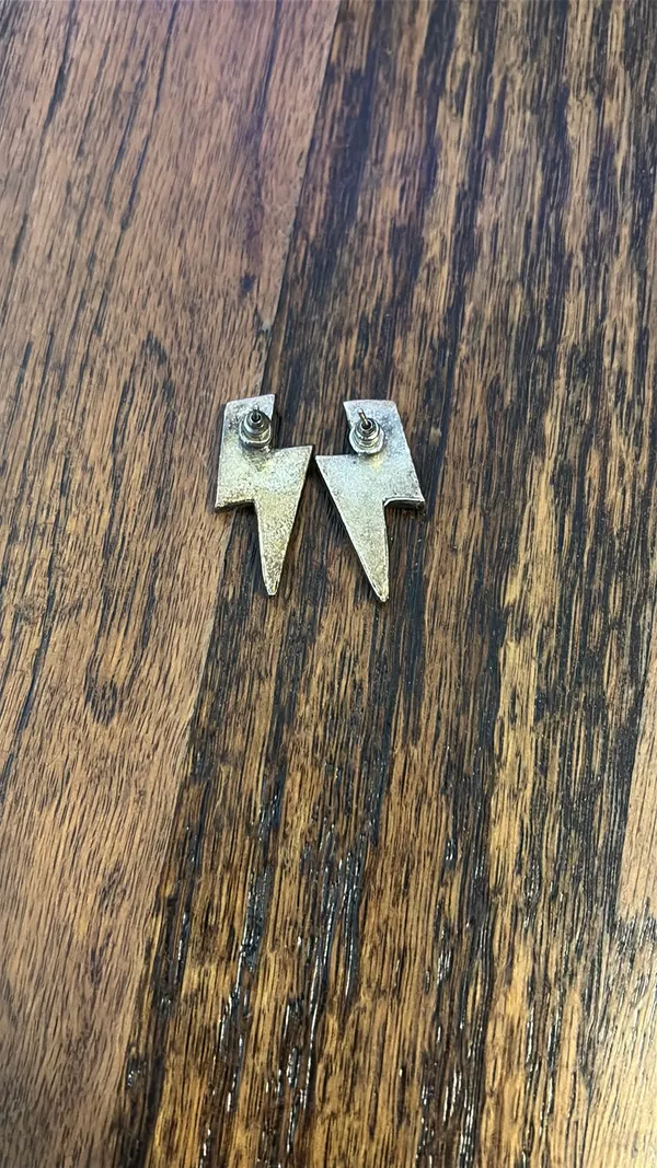 Pink Lightning Bolt Earrings Boutique - Image 2