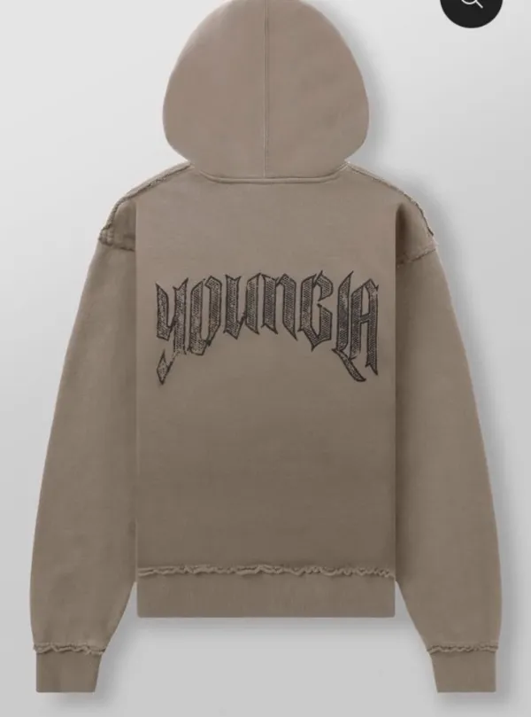 YoungLA Hoodie Tan - Image 2