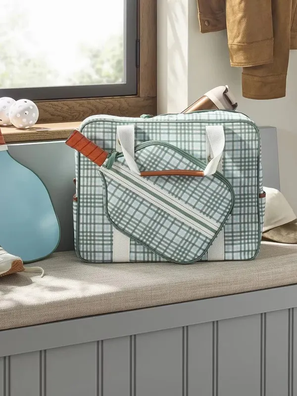 Hearth & Hand With Magnolia Plaid Pickleball Bag and Paddle Cover Set - Image 2