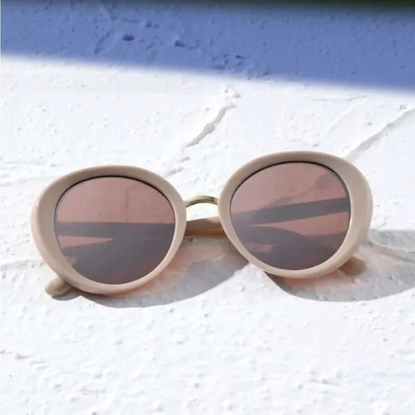 Light Brown & Gold Sunglasses - Image 2