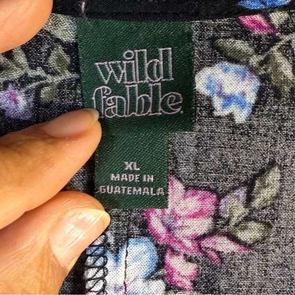 Wild Fable Floral Black Dress XL - Image 8