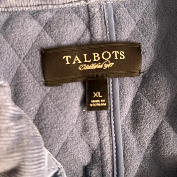 Talbots Womens Quilted Vest Size XL Teal Warm Cozy Chore Comfy‎ - Image 6