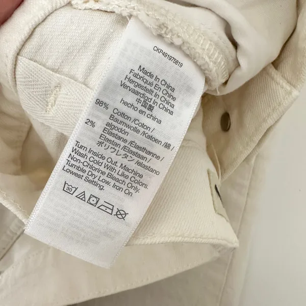 Madewell Relaxed Bootcut Jeans Vintage Ivory Comfort StretchHigh Rise US 29 NWT - Image 12