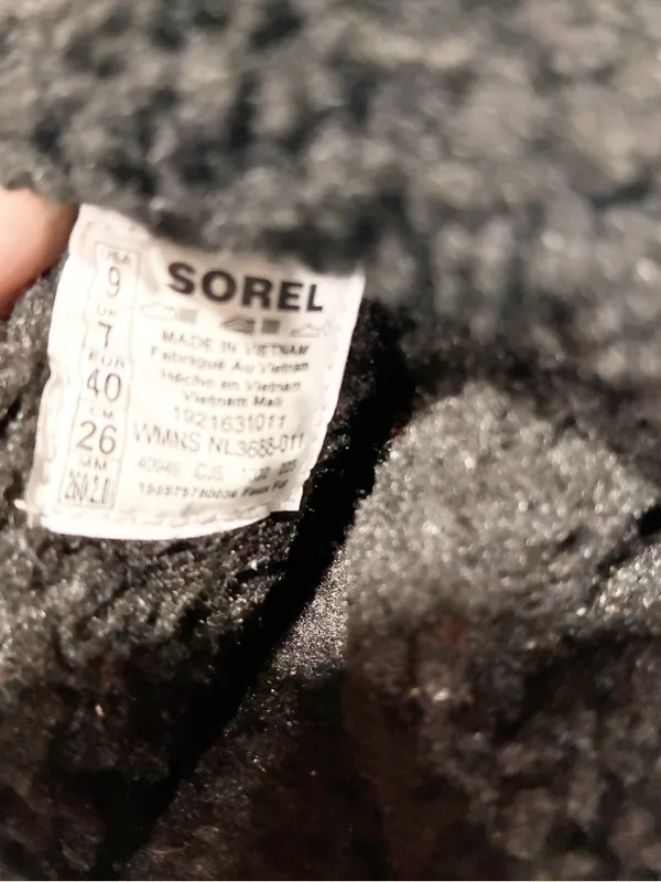 Sorel Womens Go Mail Run Black Sea Salt Slip On Shoes Slippers Size 10 - Image 4