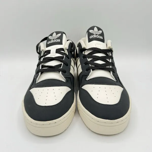 Women‎ Size 9 Adidas RIVALRY LOW Lifestyle Shoes Carbon/Talc/Cloud White/Black - Image 3