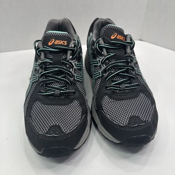 ASICS Gel Venture 6 Women’s 9 Black Teal Orange Trail Shoes T7G6Q - Image 5