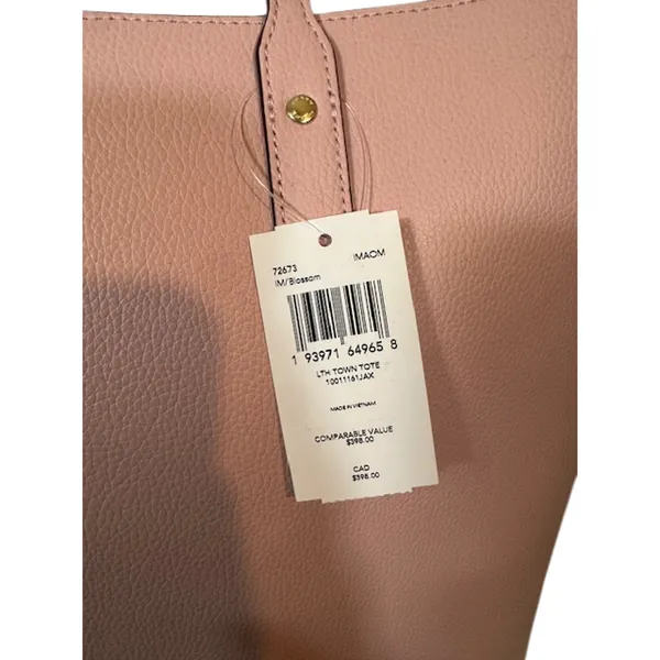 Coach Blush Pink Blossom Leather LTH Town Tote Bag Women NWT - Image 3