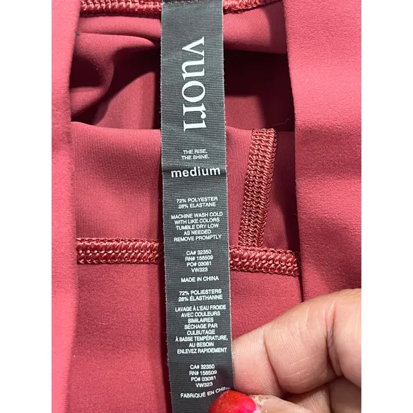 Vuori Daily Jogger Pants Women M Rose Pink High Rise Drawstring Yoga Gym Workout - Image 6