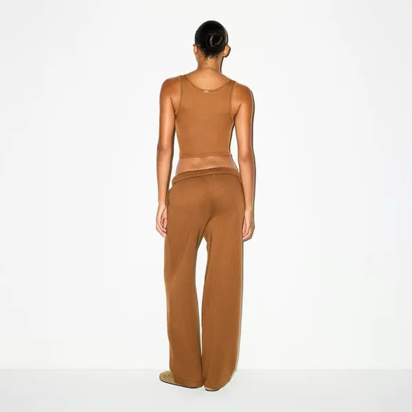 NWT Skims CLASSIC STRAIGHT LEG PANT Bison XXS - Image 6