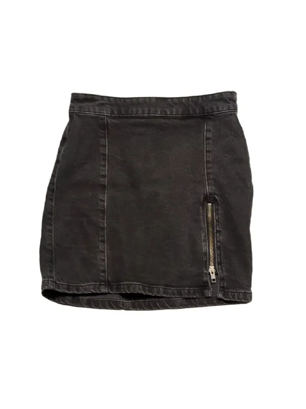 Free People Black Mini Skirt Size 2 - Image 2