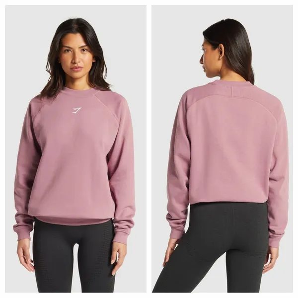 Gymshark Dusty Mauve Pullover Sweatshirt - Image 2