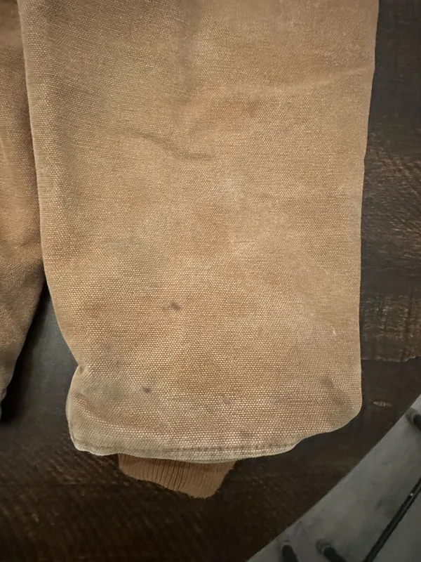 Carhartt J141-211 Washed Duck Sierra Sherpa Lined Jacket Sz Large L Tall Tan - Image 7
