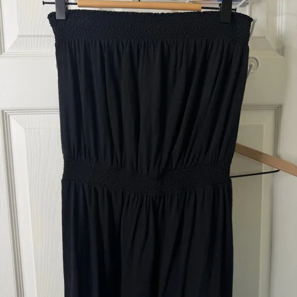 Daily Practice by Anthropologie Flounced Maxi Dress in Black Womens Size M - Image 6