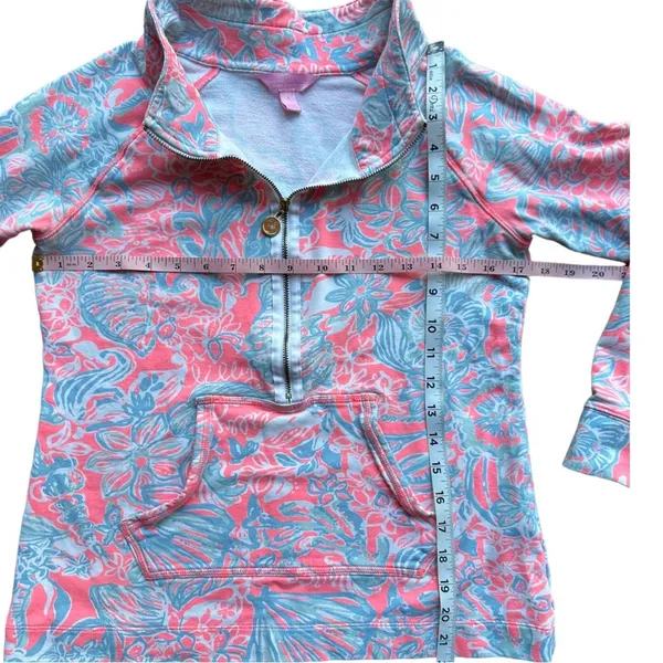 Lilly Pulitzer Skipper Popover Small Style 33261 Pink Blue - Image 3