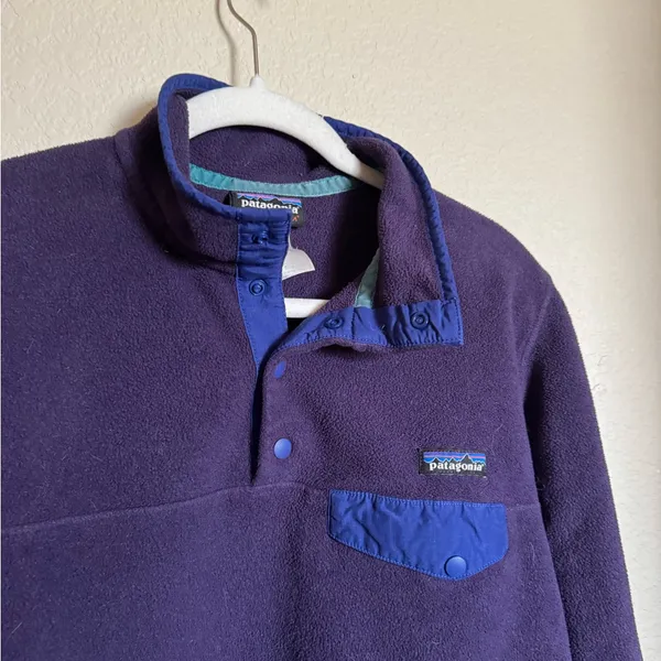 Patagonia Snap-T Fleece Pullover Size Medium Womens Purple‎ - Image 2