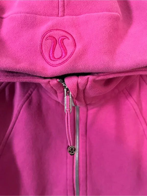Lululemon Scuba Oversized Full Zip Sonic Pink W3EOZS XS/S - Image 2