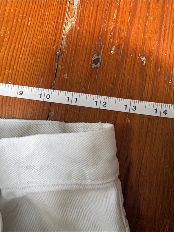GAP Women's High-Rise White Straight Jeans 100% Cotton Size 6 Long 6L - Image 5