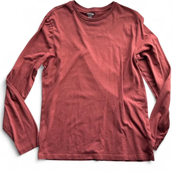 old navy burnt orange long sleeve shirt - Image 2