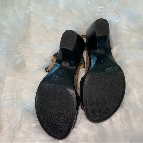 Dansko flower heels leather black size 38 or 7.5/8‎ - Image 4