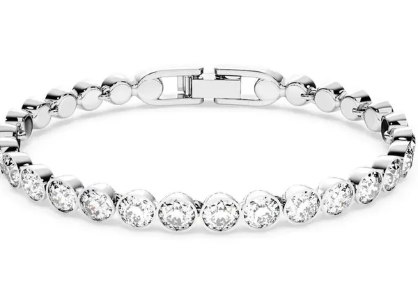 Swarovski Crystal and Rhodium classic tennis bracelet - Image 3