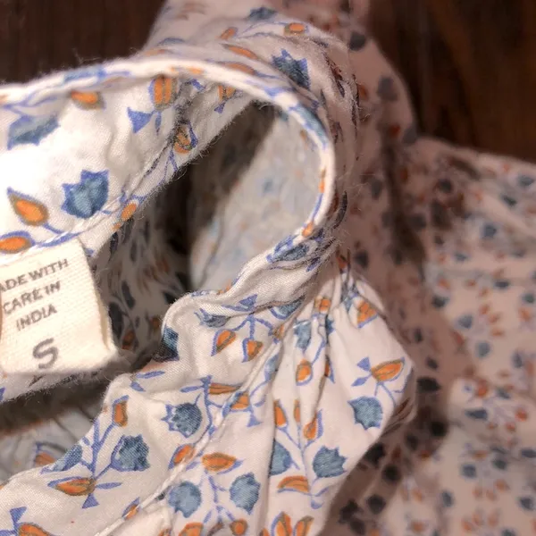 DOEN floral pullover dress size small - Image 9