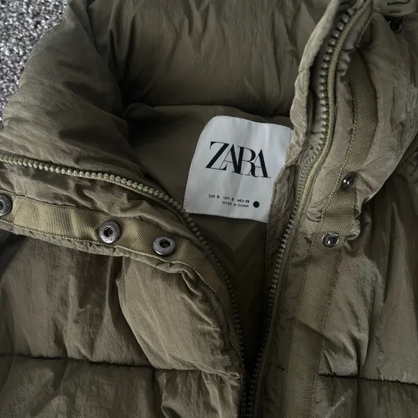 Zara Green Puffer Jacket - Image 2