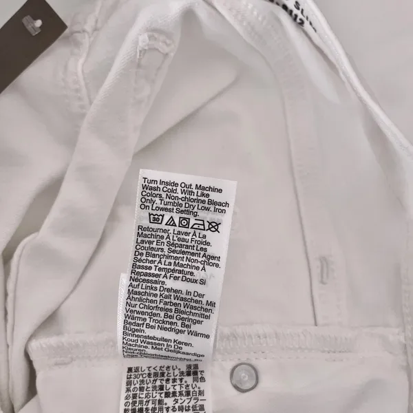 NWT!! J. CREW White Slim Jeans '03‎ 2003 Stretch Solid White High Rise Size 29 - Image 14