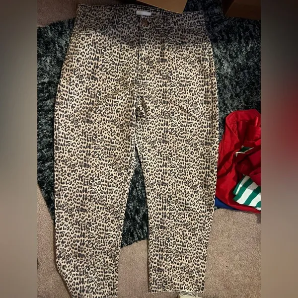 River island high rise animal print‎ jeans 14 - Image 2