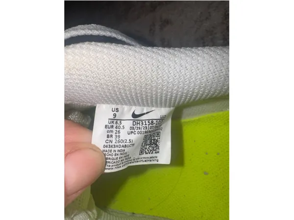 Women's Nike Court Vision Low Sneakers White and Blue - Image 8