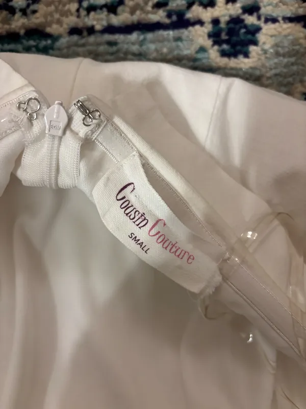 Cousin Couture White Mini Dress - Image 4