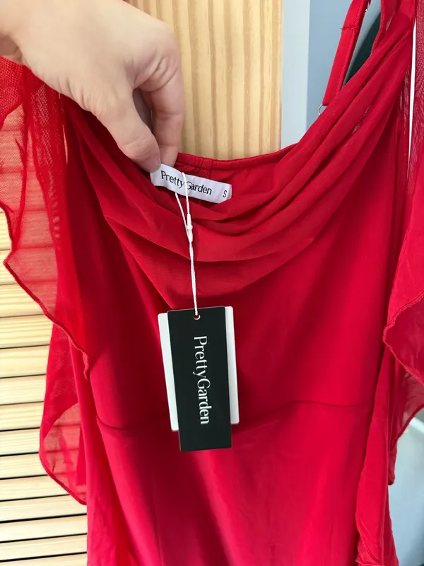 Red Amazon Dress - Image 4