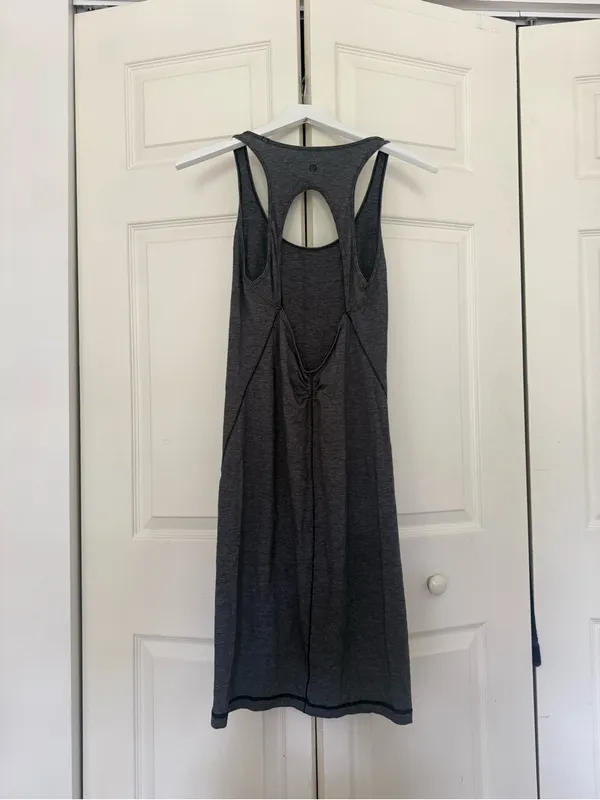 Lululemon Go For It Dress Gray Knee Length Active Dress Casual Tank Dress - Image 7