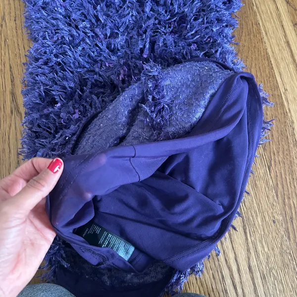 Urban Outfitters Purple feather mini dress - Image 5