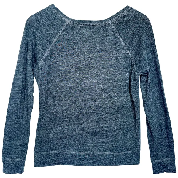 Abercrombie & Fitch Gray Logo Crew Neck Long Sleeve Pullover Sweatshirt Size S - Image 3