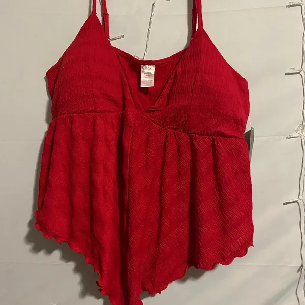Red Women's Top Size undefined - Image 3