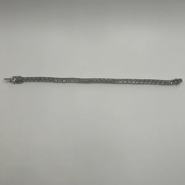 Moissanite Tennis Bracelet Silver 5mm 8 Inch Brand New VVS1 Crazy Shine No Pass - Image 3