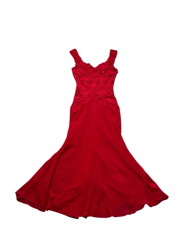 Vintage Victoria’s Secret Chiffon Lace Midi Slip Dress Romantic Feminine Boudoir - Image 7