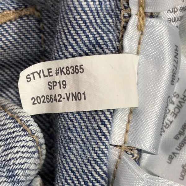 Point Sur J.Crew High-Rise Slim Boy Distressed Jeans Light Wash Size 26 Raw Hem - Image 10