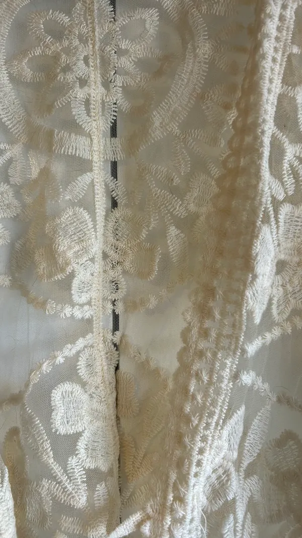 Lace Shawl Tan Size M - Image 2