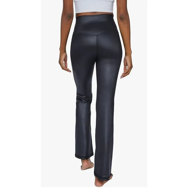 ✨90 Degree By Reflex Faux Leather Flared Leg Yoga Sz Medium Pants✨ - Image 5