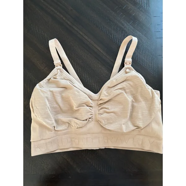 Kindred Bravely Sublime Hands Free Pumping Nursing‎ Bra Tan Large Busty Fit - Image 4