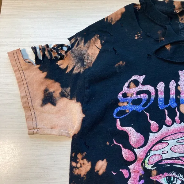 Sublime Bleach-Dye Band Tee | Distressed Grunge Fit - Image 3