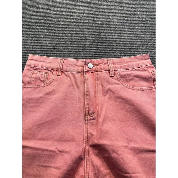 Salmon Pink‎ High Waisted Wide Leg Jeans Womens 31 x 28 Relaxed Denim Casual - Image 2