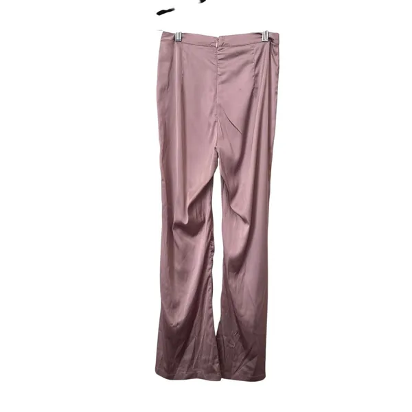 SUPERDOWN‎ Evelina Satin Flare Pant Mauve Small - Image 3