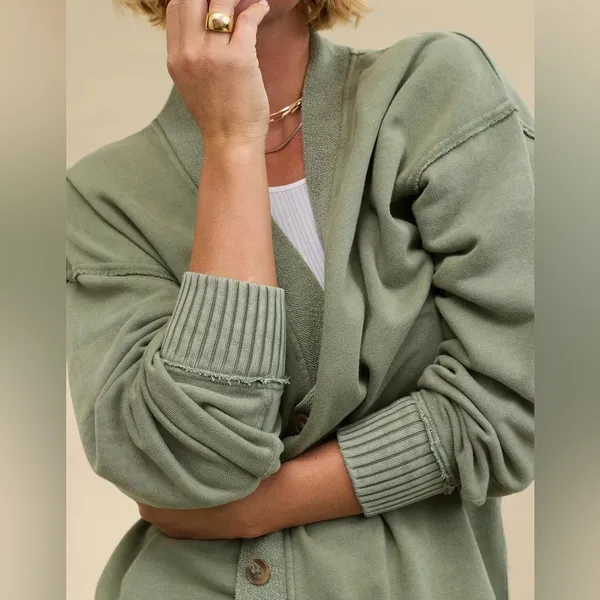 Arie Fleece Cardigan Sweater - Image 7